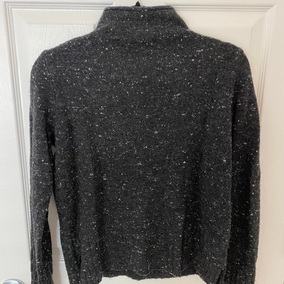 Madewell Coziest Yarn Mockneck – Heather Grey - Picture 3 of 6